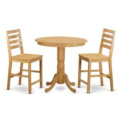 3  Pc  counter  height  Table  and  chair  set  -  high  top  Table  and  2  Dining  Chairs.