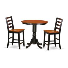 3  Pc  counter  height  set  -  high  Table  and  2  Kitchen  Chairs.