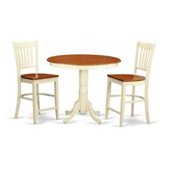 3  PC  Dining  counter  height  set-pub  Table  and  2  Dining  Chairs.