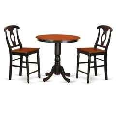 3  Pc  Dining  counter  height  set  -  Dinette  Table  and  2  counter  height  stool.