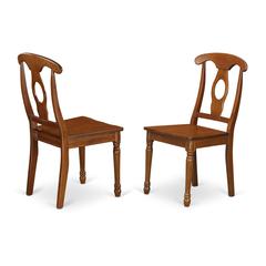 Napoleon  styled  chair  with  wood  seat,  Set  of  2