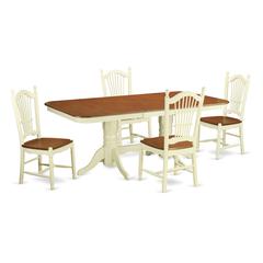 5  PC  Kitchen  nook  Dining  set  -  Table  and  4  Dining  Chairs