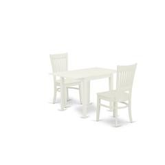 Dining Table- Dining Chairs, NDVA3-LWH-W