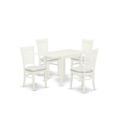 Dining Table- Dining Chairs, NDVA5-LWH-C