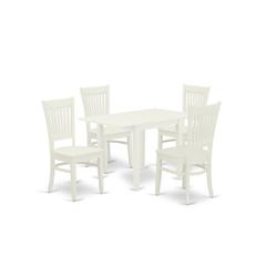 Dining Table- Dining Chairs, NDVA5-LWH-W