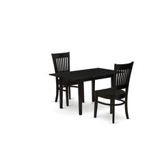 Dining Table- Dining Chairs, NFVA3-BLK-W