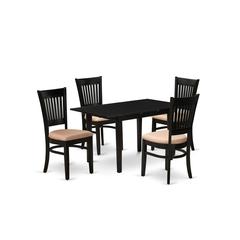 Dining Table- Dining Chairs, NFVA5-BLK-C