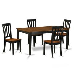 5  PC  Kitchen  Table  set-Dining  Table  and  4  Wood  Kitchen  Chairs