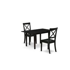 Dining Table- Dining Chairs, NOBO3-BLK-W