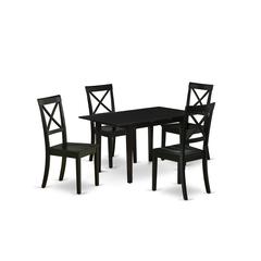 Dining Table- Dining Chairs, NOBO5-BLK-W