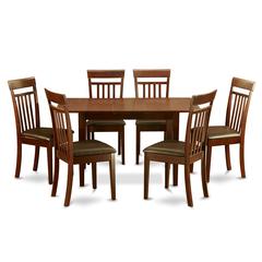 7  Pc  Small  dinette  set  for  small  spaces  -Table  and  6  Dining  Table  Chairs