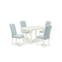 Dining Table- Dining Chairs, NOCE5-LWH-15