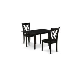Dining Table- Dining Chairs, NOCL3-BLK-W