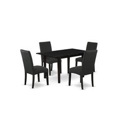 Dining Table- Dining Chairs, NODR5-BLK-24