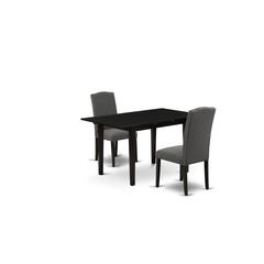 Dining Table- Parson Chairs, NOEN3-BLK-20