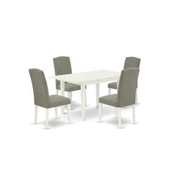 Dining Table- Parson Chairs, NOEN5-LWH-06