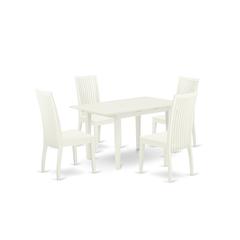 Dining Table- Dining Chairs, NOIP5-LWH-W
