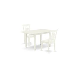 Dining Table- Dining Chairs, NOLG3-LWH-W