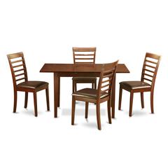 5  Pc  Kitchen  Tables  set  -  Table  with  Leaf  and  2  Chairs  for  Dining  room