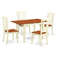 5  PcTable  and  Chairs  set  for  4-Dinette  Table  and  4  Kitchen  Dining  Chairs