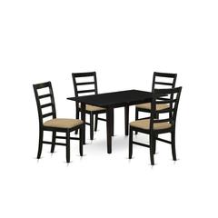 Dining Table- Dining Chairs, NOPF5-BLK-C