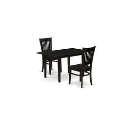 Dining Table- Dining Chairs, NOVA3-BLK-W