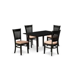 Dining Table- Dining Chairs, NOVA5-BLK-C