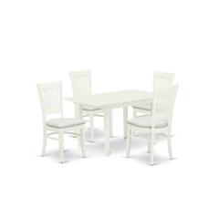 Dining Table- Dining Chairs, NOVA5-LWH-C