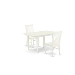 Dining Table- Dining Chairs, NOWE3-WHI-W