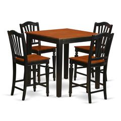 5  PC  counter  height  pub  set-pub  Table  and  4  bar  stools