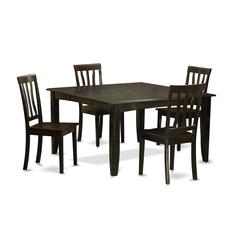 5  Pc  Dining  room  set  for  4-Table  with  Leaf  and  4  Kitchen  Chairs.