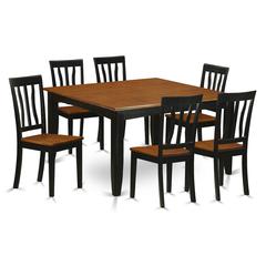 7  Pc  Dining  room  set-Dining  Table  and  6  Wooden  Dining  Chairs