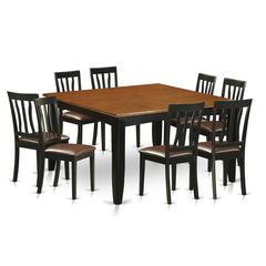 9  Pc  Dining  room  set-Dining  Table  and  8  Wood  Dining  Chairs