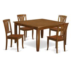 5  Pc  Dining  set-Dining  Table  with  Leaf  and  4  Dinette  Chairs.