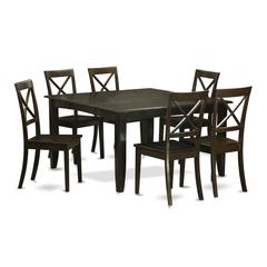 7  Pc  Dining  room  set-Dinette  Table  with  Leaf  and  6  Dinette  Chairs.
