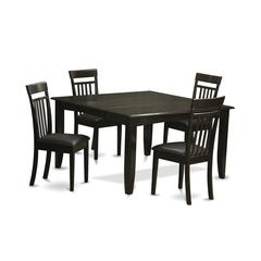 5  PC  Dining  room  set  for  4-Dinette  Table  with  Leaf  and  4  Dinette  Chairs.