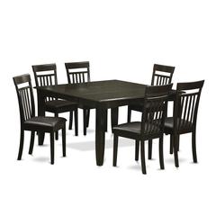 7  PC  Dining  room  set-Dinette  Table  with  Leaf  and  6  Dinette  Chairs.