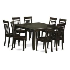 9  Pc  Dining  room  set  Dinette  Table  with  Leaf  and  8  Dinette  Chairs.