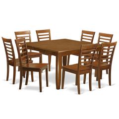 9  Pc  formal  Dining  room  set-Kitchen  Table  with  Leaf  and  8  Dinette  Chairs.