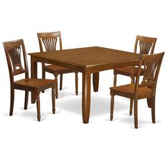 5  Pc  Dining  room  set-Square  Table  that  has  an  Leaf  and  4  Dining  Chairs