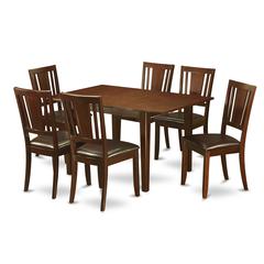 7  Pc  small  Kitchen  Table  set  -  dinette  Table  with  6  Dining  Chairs