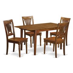 5  PC  Kitchen  dinette  set  Table  with  Leaf  and  4  Kitchen  Dining  Chairs