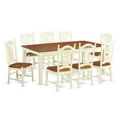 9  PcKitchen  dinette  set  -Dining  Table  and  8  Dining  Chairs