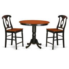 3  Pc  pub  Table  set  -  Small  Kitchen  Table  and  2  counter  height  stool.