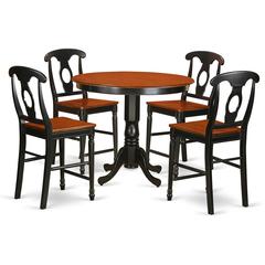 5  Pc  counter  height  Table  and  chair  set  -  high  top  Table  and  4  Kitchen  bar  stool.