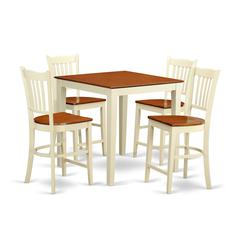 5  PC  counter  height  Table  and  chair  set-pub  Table  and  4  counter  height  Chairs