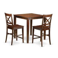3  Pc  Dining  counter  height  set  -  counter  height  Table  and  2  Kitchen  bar  stool.