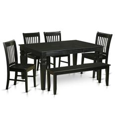 6-Pc  Kitchen  dinette  set  -  Table  and  4  Kitchen  Chairs  and  Bench