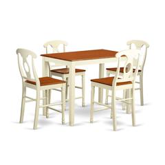 5  Pc  counter  height  Dining  room  set-pub  Table  and  4  Kitchen  bar  stool