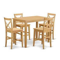 5  Pc  counter  height  Table  and  chair  set  -  high  Table  and  4  counter  height  stool.